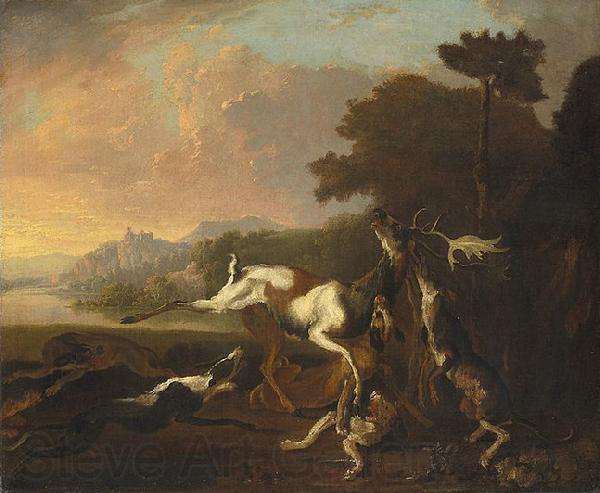 Abraham Hondius The Deer Hunt Spain oil painting art